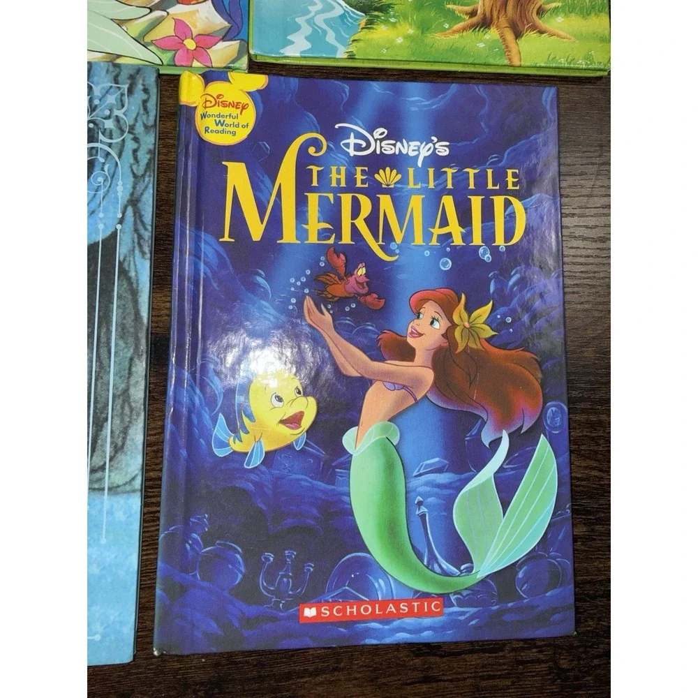 Disney Kids Book Lot5 Cars Little Mermaid‎ Snow White Dumbo Hardcover Storybooks